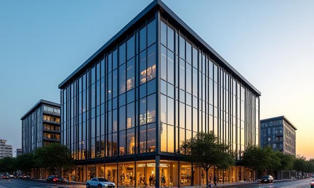 Fachada moderna del edificio de Finanzas Avanzadas Consulting en Avenida Insurgentes Sur